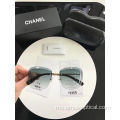 Bentuk Bentuk Oval Rimless Sunglasses Aksesori Fesyen